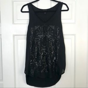 Mossimo Black Sequin Tank